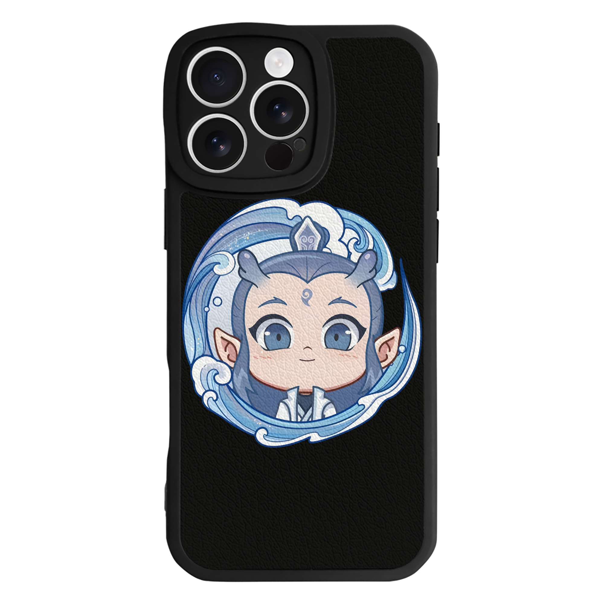 （画像用） Ne Zha 2 ナタ 魔童の大暴れ 【iPhone 16シリーズ対応】シリコンスマホケース（レザー調） 材質：シリコン